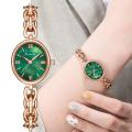 Kimio Brand Natural Stone Dial Watches for Women Oval Simple Retro Bracelet Watch.