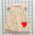 Baby Dress Summer Cotton Children Clothes Kids Clothing Princess Dress 0-1Y Baby Dress Girl 1-2Y Top Embroidered Princess Dress.