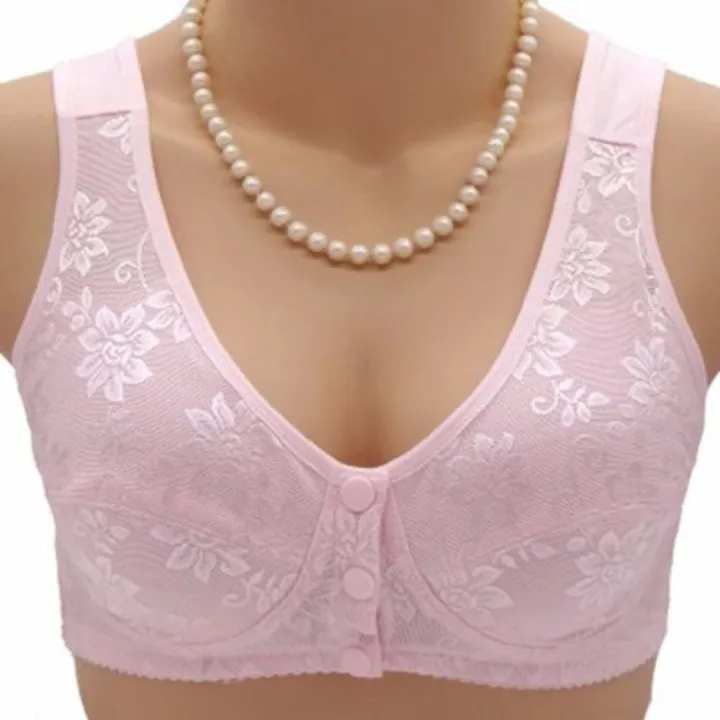36~46%20Women%20Front%20Button%20Bra%20without%20padding%20Plus%20Size%20bras%20Mother's%20Wireless%20Top%20Underwear%20Large%20Bralette%205123%20-%20Image%203