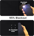 Blackout Short Curtains Thermal Insulating Half Window Tier Curtain Rod Pocket for Bedroom Kitchen RV Camper Bathroom Decoration.
