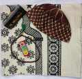 Combo [5pcs] jeans Prayer Mat (Jaynamaz) Halal Surma [Shurma] 99 Dana Tashbi [Tosbi] attar 6ML [Ator]  Namazi Tupi [tupi]. 