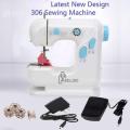 YFSM-306 Multifunctional Electric Sewing Machine With LED Light Foot Pedal - White.