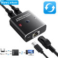 Navceker 1Gb RJ45 Ethernet Switch Splitter 2.5G 2 Port Adapter Lan Ethernet Bi-Directional Splitter Gigabit Laptop Network Cable.