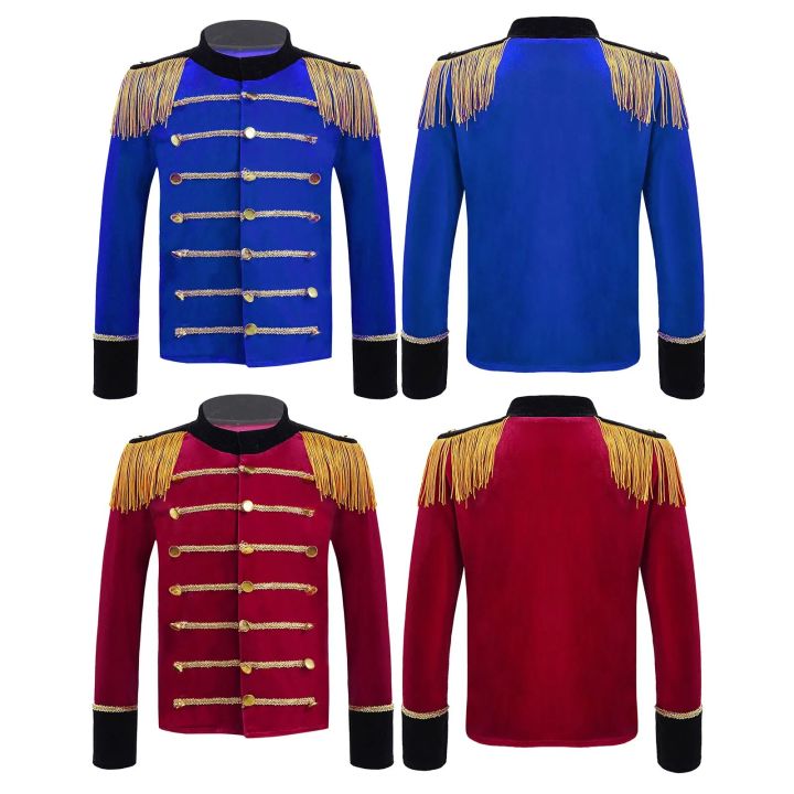 Ringmaster%20Costume%20Kids%20Boys%20Long%20Sleeves%20Velvet%20Coat%20Jacket%20Red%20Circus%20Lion%20Tamer%20Halloween%20Party%20Holiday%20Cosplay%20Fancy%20Dress%20-%20Image%202