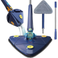 360° Rotatable Adjustable Triangle Cleaning Mop Extendable with Long Handle Hand Twist Quick Dry Mop. 