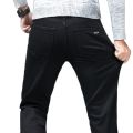 Classic Advanced Stretch Black Jeans 2022 New Style Business Fashion Denim Slim Fit Jean Trousers Male Brand Pants.