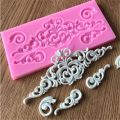 DIY Sugar Craft Cake Vintage Relief Border Silicone Mold Fondant Molds Cake Decorating Tools Gum Paste Mould. 