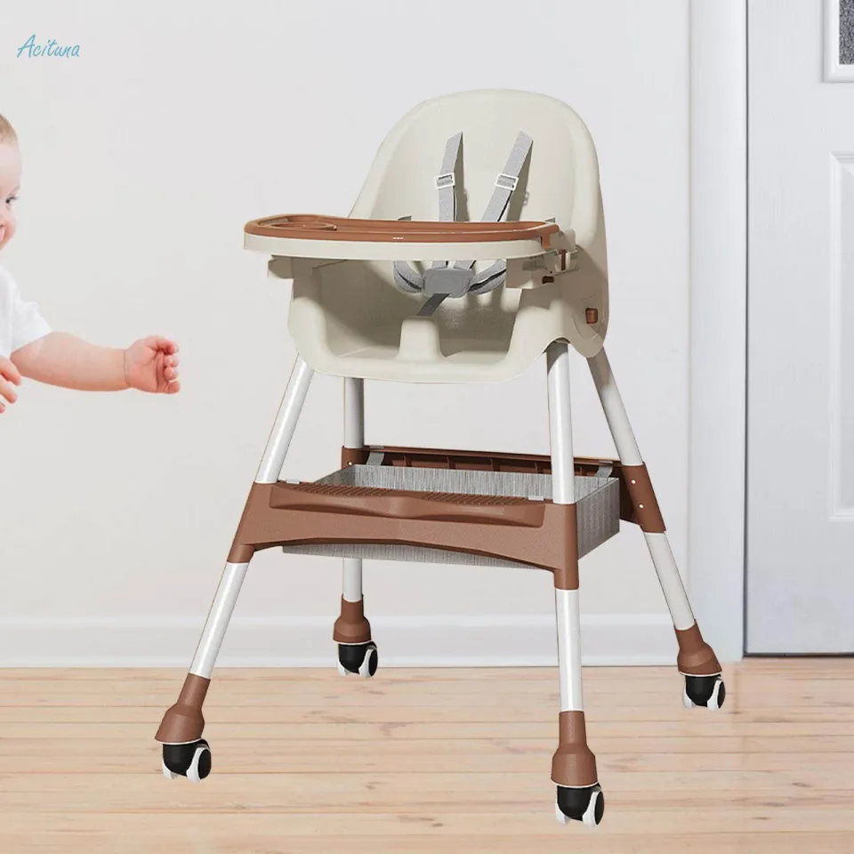 Baby High Chair Widen Seat Portable Highchair for Napping Feeding Relaxation