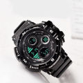 Fashion Multi-dial Watch For Men Digital LED Repeater Male Wrist Watches Outdoor Sport Black Digital Clock  , Watch For Men. 