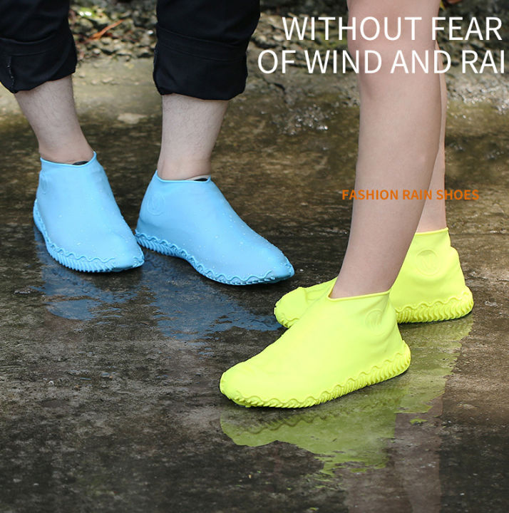 Waterproof Silicone Shoes Covers and Reusable Rain Boots for