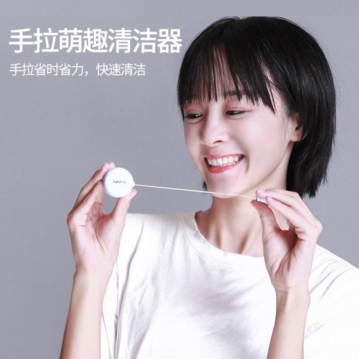 Invisible Cleaning Device Portable Manual Simple Cleaning Cosmetic Contact Lenses Storage Box Small Colored Contact Lenses Case