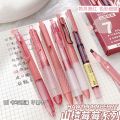7Pcs/Box Minimalist Transparent 0.5mm Gel Pen High-Quality St Tip Signature Pen Student Quick-Drying Black Ink Pen. 