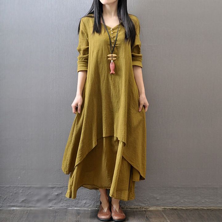 Summer%20Women%20Boho%20Vintage%20Kaftan%20Loose%20Gypsy%20Maxi%20Dress%20Two-piece%20Literary%20Irregular%20Large%20Swing%20Dress%20Robe%20-%20Image%206