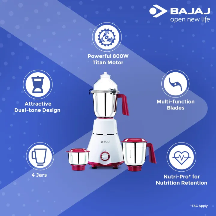 Bajaj%20Mixer%20Grinder%20/%20Blender%20/%20Juicer%204%20Jars%20GX-4701%20800%20Watt%20-%20Image%204