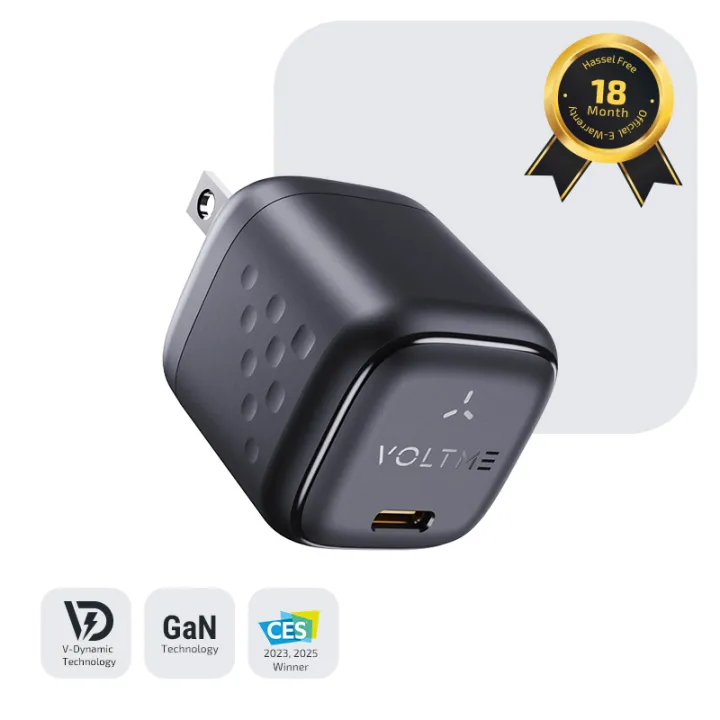 VOLTME%20Revo%2030%20Mini%202%20Wall%20Charger,%2030W%20GaN%20III%20Fast%20Charging,%20Type-C%20PD%203.0,%20PPS,%20Compact%20Power%20Adapter%20for%20iPhone,%20Samsung%20&%20Pixel%20-%20Image%202