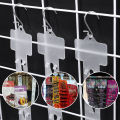 1/10pcs Food Storage Hanging Strips With Hooks Universal Convenience Store Shelf Plastic Hanger Hook Merchandising Strips.