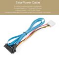 7 Pin SATA Serial ATA to SAS 29 Pin & 4 Pin Cable Male Connector Adapter-Blue. 