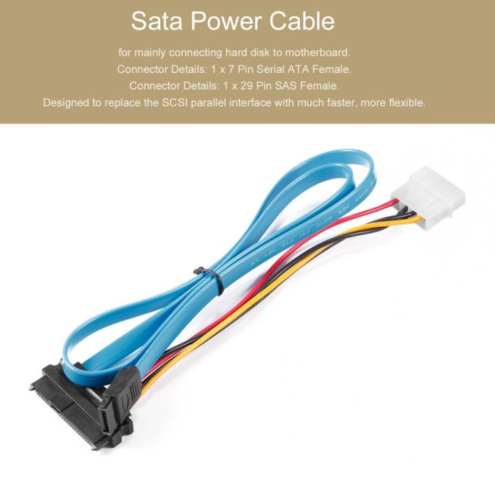 7%20Pin%20SATA%20Serial%20ATA%20to%20SAS%2029%20Pin%20&%204%20Pin%20Cable%20Male%20Connector%20Adapter-Blue%20-%20Image%204