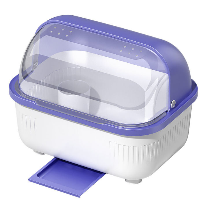 Draining%20Bowl%20Rack%20Kitchen%20Dish%20Storage%20Storage%20Rack%20Plastic%20Household%20Dustproof%20with%20Cover%20Cutlery%20Plate%20Tableware%20Storage%20Box%20-%20Image%205