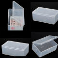 Square Plastic Clear Transparent With Lid Storage Box Collection Container Case NOVO. 
