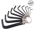 10 Pcs Metric Combination Hex Key Allen Wrench Set 1mm to 10mm. 