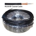 New RG58 Extension Cable Flexible Low Loss Coaxial 4G Antenna Black Cable Impedance 50 Ohm RG-58 RF Coax Pigtail Cable. 
