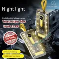 20000 mah Power Bank Fast Charging PD Transparent Power bank with Night Light and Cable Best Quality.