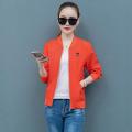 Women's Short Coat Women's Jacket Zip-up Shirt Small Coat Women's Jacket Korean Style Loose Student Baseball Uniform Double Layer Gary.