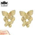 Carat Butterfly Hook Earrings Delicate Decorative Fashion Earrings. 