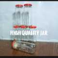 Organize Your Kitchen with Empty Glass Jar Long Type - 6 Pieces - Easy To use and Clean, A Unique Choice For Kitchen Storage 300-350 ml.