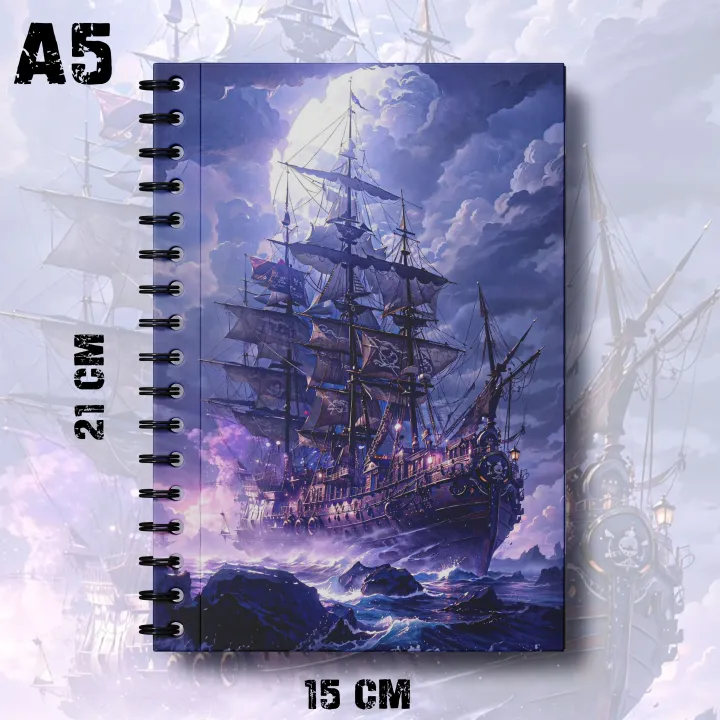 Notebook%20Pirate%20Ship%20Design%20Writing%20Pad%20k14%20K17%20-%20Image%202