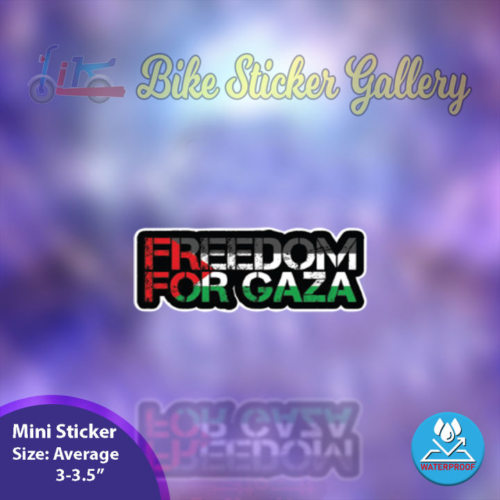 Bike Sticker - Freedom For_gaza ( Waterproof & Premium quality)/ Bike Sticker Gallery