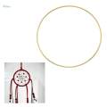 Gold Metal Dream Catcher Dreamcatcher Rings Wreath Macrame Craft Hoops 8cm.