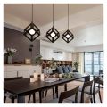 Modern Iron Ceiling Pendant Lamp Shade Black Square Shape (Bulb not Included) 1Pcs.
