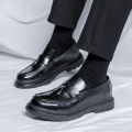 Italian Men's Casual Shoes Fashion Thick Bottom Tassel Formal Shoes for Men Luxury Brand Dress Loafers Moccasins Business Shoes KEEMEEUYZO. 