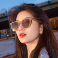 Dou Brown Sunglasses Female Sense Men's and Women's Glasses Big Face Show Face Small Uv Protection sunglasses Sunglasses.