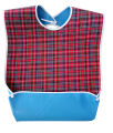 Waterproof oversized adult bag dining elderly bib all cotton drool towel double sided usable. 