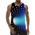 Tank Top For Men 3D Print Psychedelic Hole Sleeveless Fashion Pattern Tops Graphic Vest 6XL Plus Size Man Clothing Casual Tanks. 