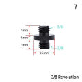 3/8" to 1/4"  Male to Female Thread Screw Mount Adapter Tripod Plate Screw Mount GJCUTE. 