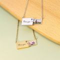 Personalized Locket Necklace Custom Envelope Necklace Pull Out Photo Locket Pendant Exquisite Custom Picture Pendant For Women.