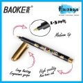 Baoke Metallic Colour Multi Surface Paint Marker Pen Wallet Set of 8 Color. 