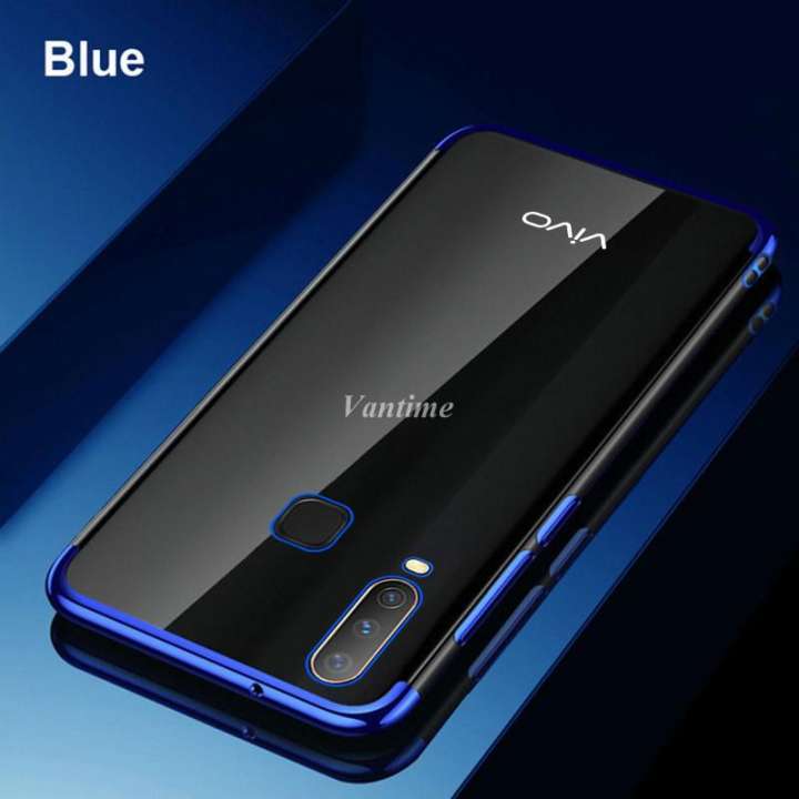 Vivo Y12 / Vivo Y15 / Vivo Y17 - Luxury Integrated Camera Protection Shockproof Soft TPU with Logo Cut Back Cover Case