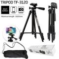TikTok Facebook Youtube Video Making 360° Horizontal Tripod 3120 Camera Vertical Swivels With 3-Way Head Stand with Phone Holder Clip-AP.