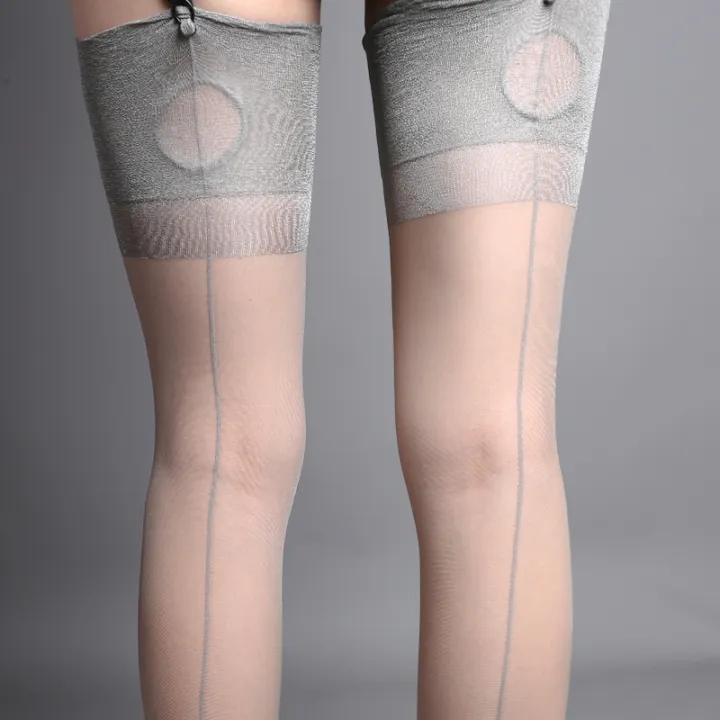 Retro%20Cuban%20Heel%20Back%20Seam%20Thigh%20High%20Stockings%208D%20Thin%20Transparent%20Medias%20Wide%20Rib%20Top%20Edge%20Nylon%20Pantyhose%20Women%20Lingerie%20-%20Image%204