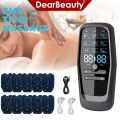 EMS Muscle Therapy Stimulator Machine Tens Unit Acupuncture Meridian Physiotherapy Pulse Abdominal Prostate Back Body Massager. 