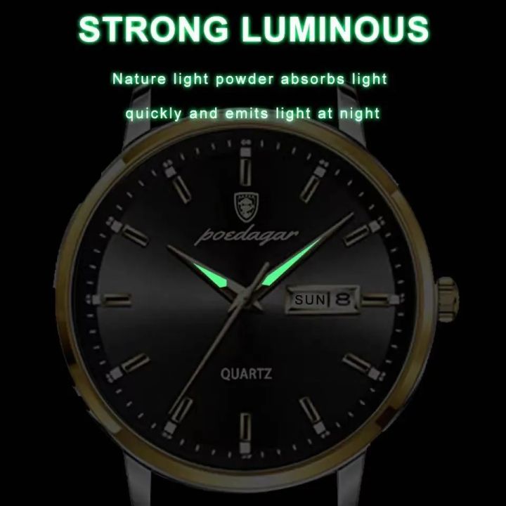 LooKeo%20mall%20POEDAGAR%20High%20Quality%20Leather%20Men's%20Wristwatch:%20Fashionable,%20Waterproof,%20Luminous,%20Week/Date%20Display,%20Top%20Brand%20Quartz%20Watch%20-%20Image%205