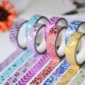 Colorful DIY Crafts Washi Tape Set of 10 Rolls Multi-Purpose Masking Tape Great for Arts Crafts DIY - Multicolour.