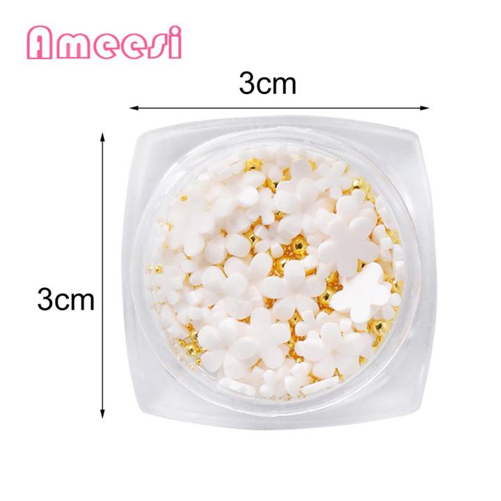 Ameesi Manicure Decor Plentiful Quantity Flower Petal Style DIY Nail Art Decoration