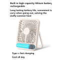 Remax RS-ZF03 Ultra Slim Rechargable Desktop Fan - White. 