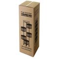 Rotating Vegetable Rack for Kitchen, 5 Tier Kitchen Storage Rack Rotating Vegetable Rack Floor-Standing, Vegetable Rack for Kitchen on Wheels, for Kitchen Living Room Toilet Black,5-Tier.